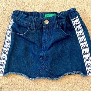 Benetton Jean skirt